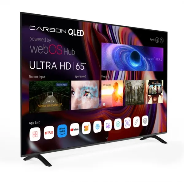 SMART QLED TV 65 Carbon 65QLED4KSW 3840x2160/4K/DVB-T2/Bluetooth/WiFi/Magic Remote/Frameless/webOS Slika 4