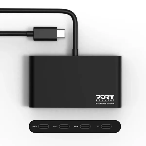 USB HUB Port Designs USB-C hub/3XUSB-C/USB-C pd Slika 2