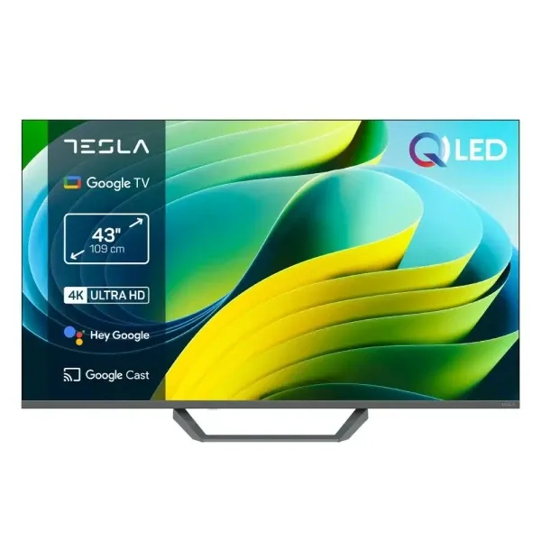 SMART QLED TV 43 Tesla Q43E655GUS 3840x2160/4K/DVB-T2/Bluetooth/WiFi/Frameless/GoogleTV Slika 1