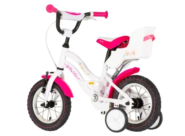 Bicikla Visitor Dog 12/pomoćni točkići/belo-roza Slika 2