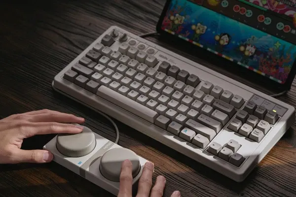 Bežična tastatura 8BitDo Retro 87/mehanička/white + Dual Super Buttons Slika 2