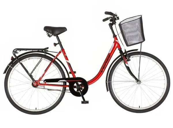 Bicikla Venssini city Venecija 26/V-BRAKE/sa korpom/crvena Slika 3