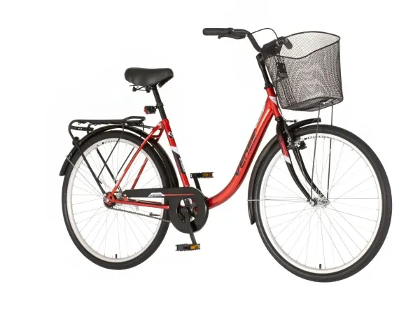Bicikla Venssini city Venecija 26/V-BRAKE/sa korpom/crvena Slika 4