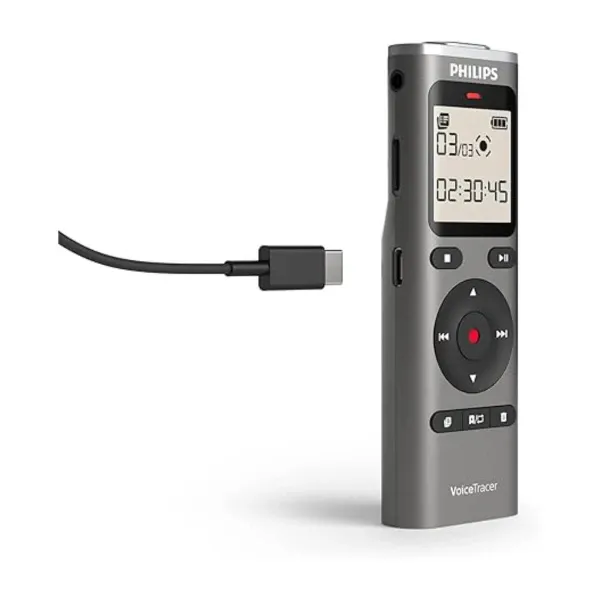 Diktafon Philips DVT1170 Mono/8GB/LCD/2x AAA/siva Slika 4