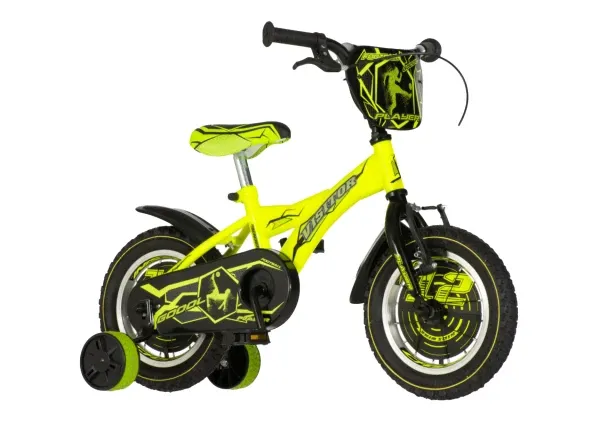 Dečija bicikla Visitor player12/v-brake/pomoćni točkići/neon žuta Slika 4