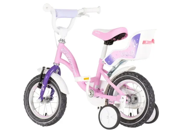 Dečija bicikla Visitor princess 12/v-brake/pomoćni točkići/belo-roza Slika 2