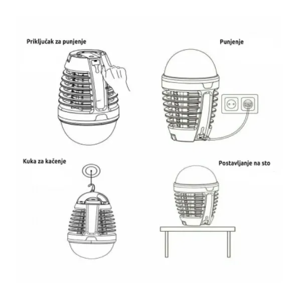 Prenosna 2u1 zamka za insekte DYT-51 Slika 3