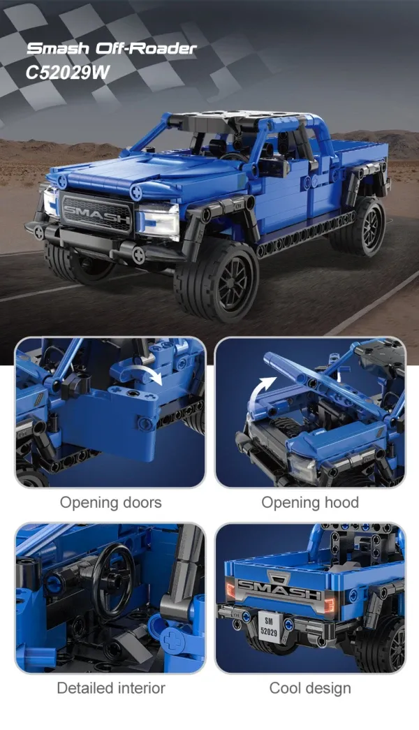 Kockice CaDa terenac Smash Off-Roader Slika 4