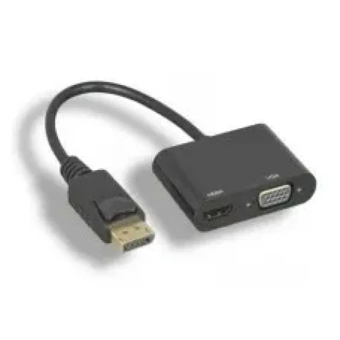 Adapter- Konverter Displayport(M) - HDMI 4K+VGA(F) Linkom Slika 1