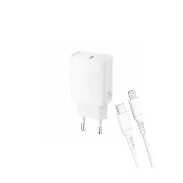 Kućni punjač XO L160 fast 20W Type C + lightning kabal Slika 1