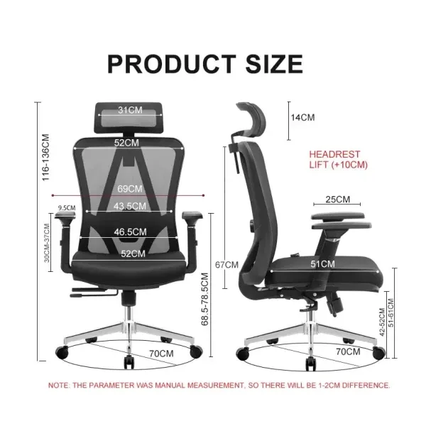 Ergonomska kancelarijska stolica UGD Trieste Lux Slika 2