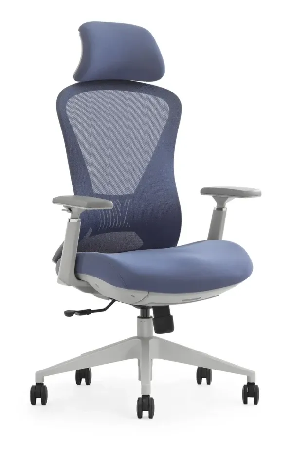 Ultra ergonomska kancelarijska stolica UGD Conference Lite Silver Blue Slika 1