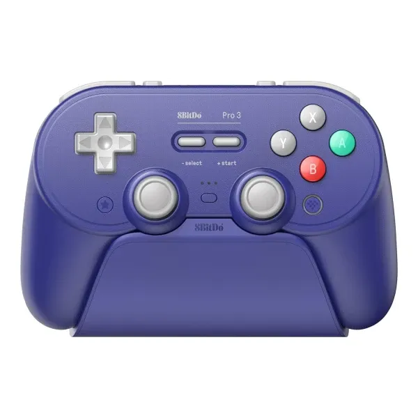 Bežični gamepad 8BitDo Pro 3 BT/2.4Ghz/Multi platform/Vibracija/Hall Effect/TMR/Purple edition+Dock Slika 1