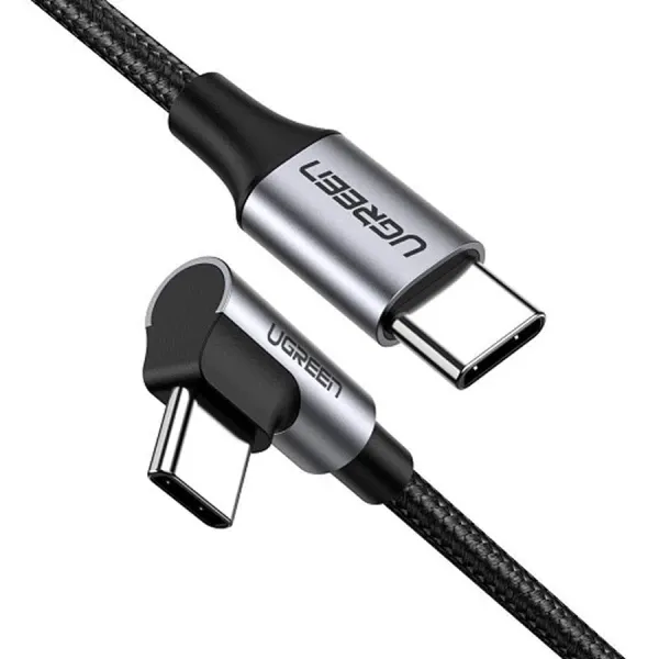 Kabl Ugreen US255 USB-C 2.0 na USB tip C 3A 1m 90 stepeni Slika 1