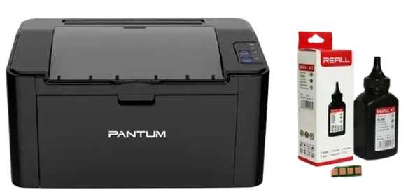 Laserski štampac Pantum P2500W + punjenje tonera sa čipom Pantum PA-200B za 3200 str. Slika 1
