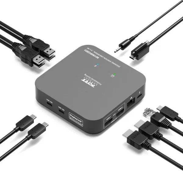Port Designs docking station 2x4K 10 uređaja 85W Slika 1