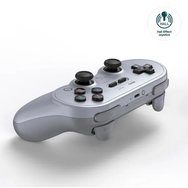 Bežični gamepad 8BitDo Pro 2 BT/2.4Ghz/Multi platform/Vibracija/Hall Effect/TMR/Gray Slika 3