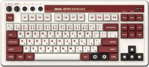 Bežična tastatura 8BitDo Retro 87/mehanička/Fami Edition + Dual Super Buttons Slika 4