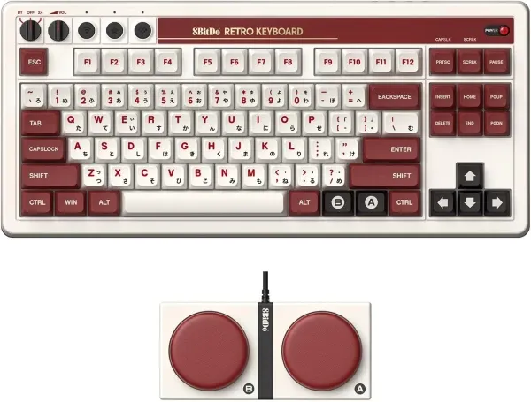 Bežična tastatura 8BitDo Retro 87/mehanička/Fami Edition + Dual Super Buttons Slika 1