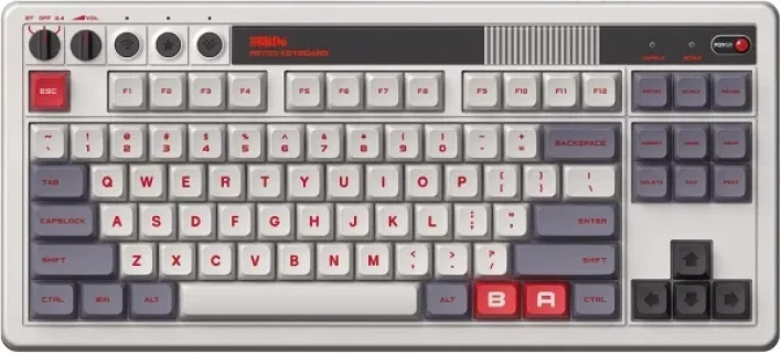 Bežična tastatura 8BitDo Retro 87/mehanička/RGB/N Edition + Dual Super Buttons Slika 4