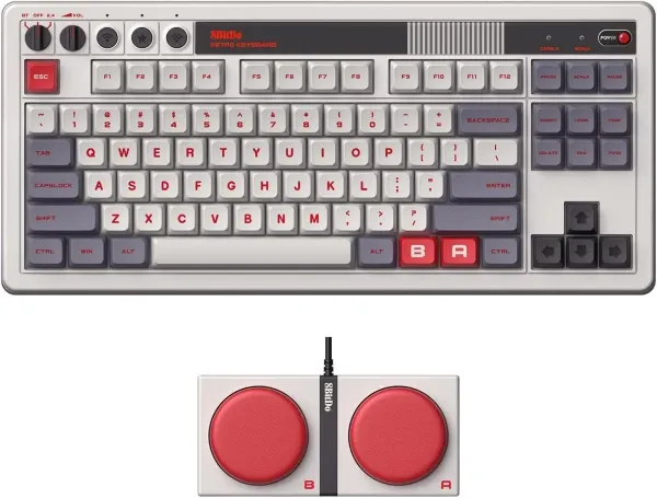 Bežična tastatura 8BitDo Retro 87/mehanička/RGB/N Edition + Dual Super Buttons Slika 1