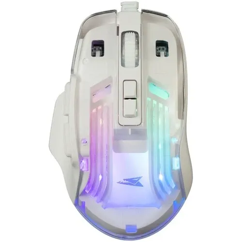 Gaming miš Baracuda ANGLERFISH BGM 062 Transparent/White Slika 1