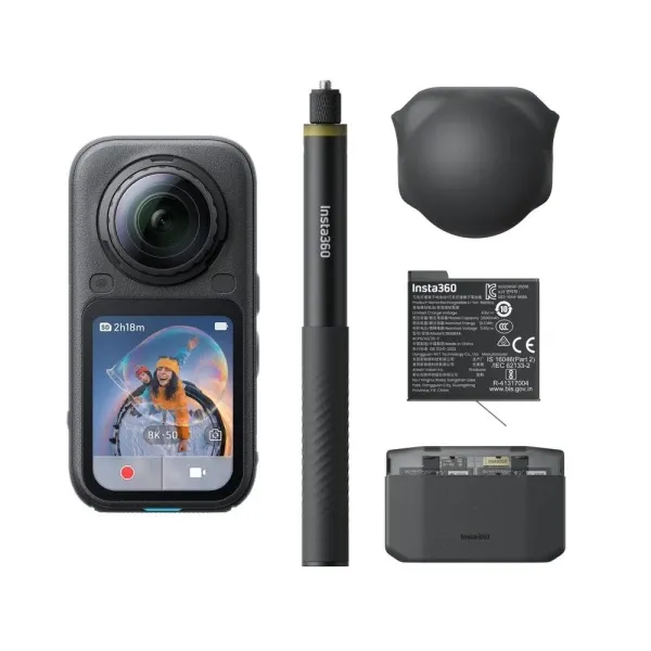Akciona kamera Insta360 X6 Essentials Bundle Midnight Black Slika 4
