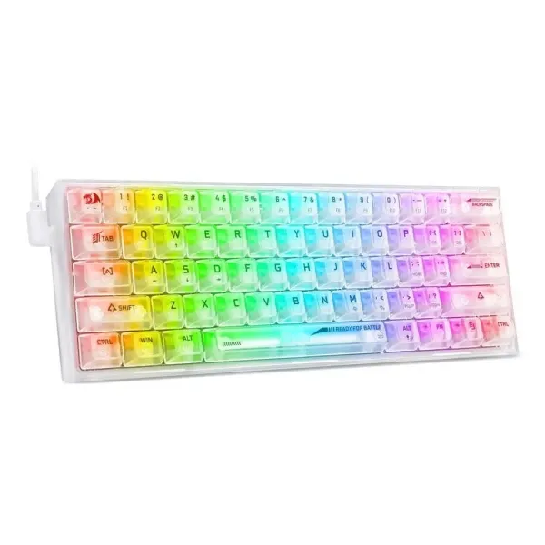 Gaming tastatura Redragon Fizz RGB Bela Slika 3