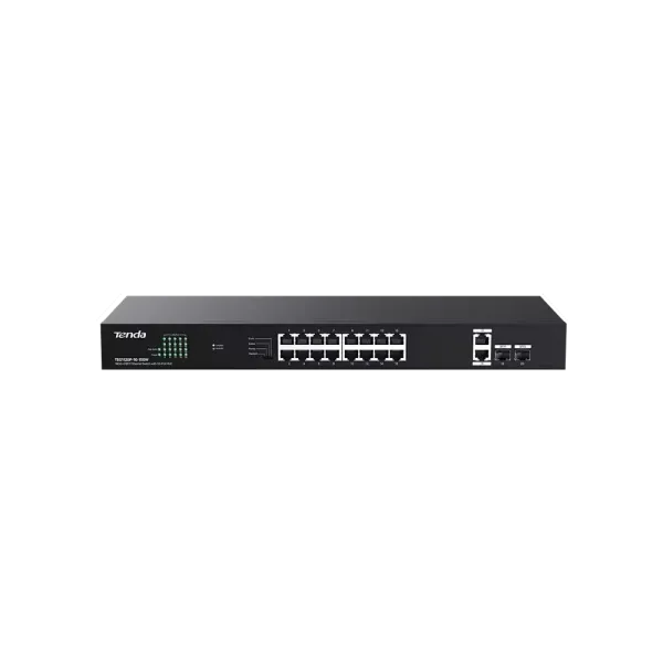 Svič 10/100/1000 18-port + 2SFP Tenda TEG1120P-16-150W/16-Port PoE Slika 1