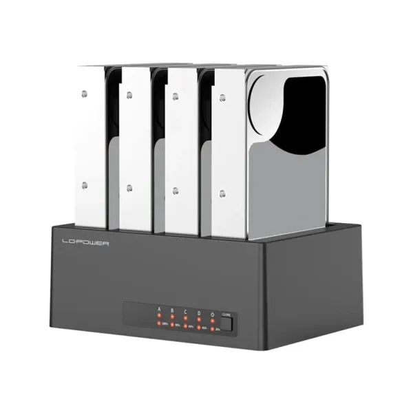 HDD Docking station USB 3.2 4xSSD/HDD LC-DOCK-U3-4B-V2 Beli Slika 3