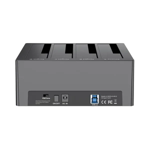 HDD Docking station USB 3.2 4xSSD/HDD LC-DOCK-U3-4B-V2 Beli Slika 2