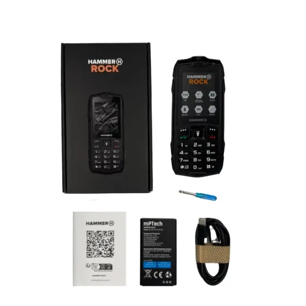 Mobilni telefon Hammer ROCK Black IP68 Slika 4