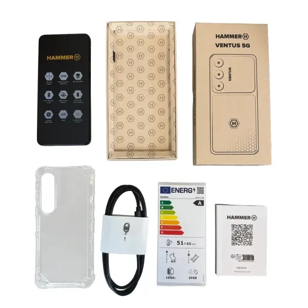 Mobilni telefon Hammer VENTUS 5G 8GB/256GB Black IP69 Slika 2