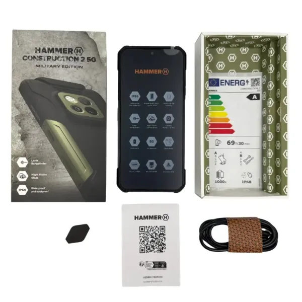 Mobilni telefon Hammer CONSTRUCTION 2 5G 8GB/256GB MILITARY EDITION IP69K Slika 2