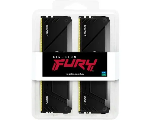 Memorija DDR4 64GB(2x32GB) 3200MHz Kingston Beast RGB KF432C16BB2AK2/64 Fury Slika 3