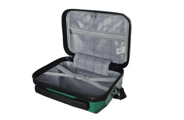 Ženski kofer Enova Capri 30cm/metalik zelena Slika 2