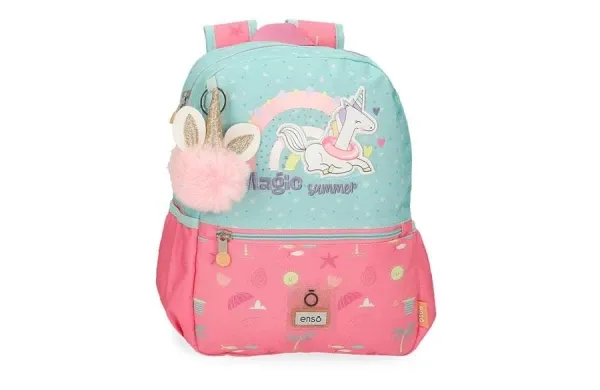 Ranac za vrtić Enso magic summer 32cm/tirkiz roza Slika 1