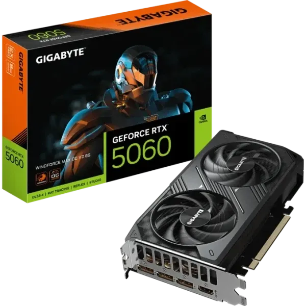 Grafička karta Gigabyte GeForce RTX 5060 Windforce OC GV-N5060WF2MAX OCV2-8GD 8GB GDDR7 Slika 1