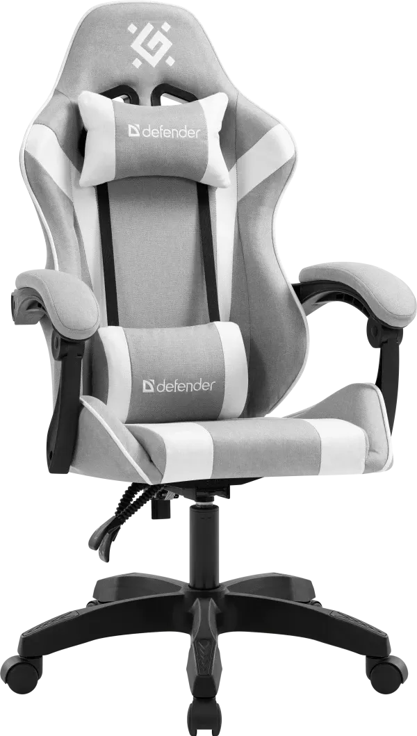 Gaming stolica Defender Ortos sivo bela Slika 3