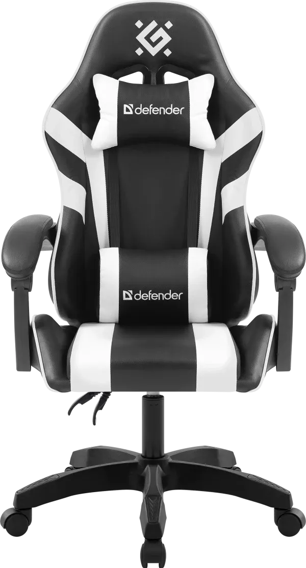Gaming stolica Defender Ortos crno bela Slika 1