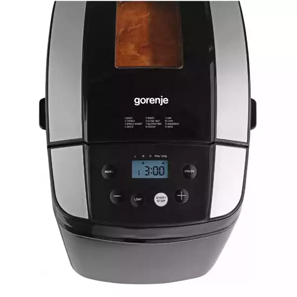 Mini pekara Gorenje BM1210BK snaga 800W/kapacitet 900-1200g/12 programa Slika 5