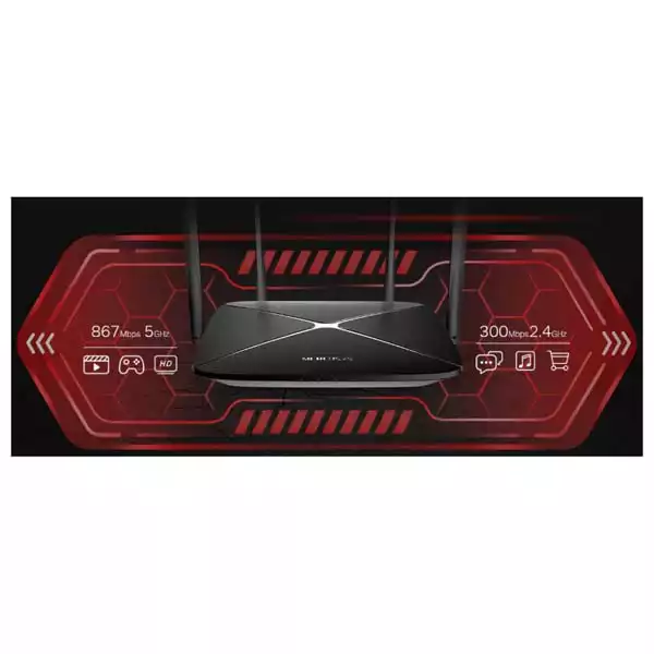 Wireless Router Mercusys AC12G AC1200/867Mb/s/ext x 4/2.4-5Ghz/1WAN/3LAN Gigabit Slika 4