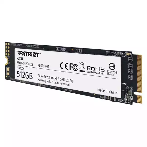 SSD M.2 NVMe 512GB Patriot P300 1700MBs/1100MBs P300P512GM28 Slika 2