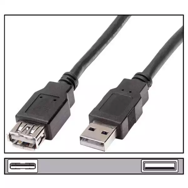 Kabl USB A-M/A-F 5m produžni Slika 1