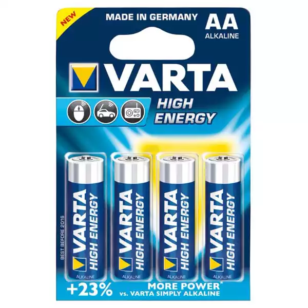 Baterija Varta LR6 High Energy AA, nepunjiva 1/4 Slika 1