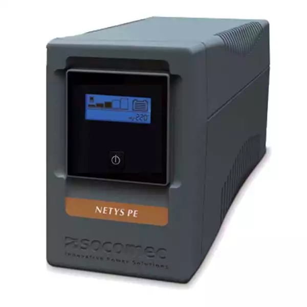 UPS Socomec NeTYS PE 1500VA/900W 230V 50/60Hz AVR, Step wave, LCD displej, RJ45, 1xUSB Slika 1