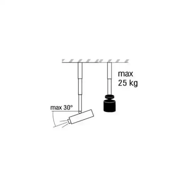 Nosač za projektor plafonski VEGA CM 25-160 Slika 3