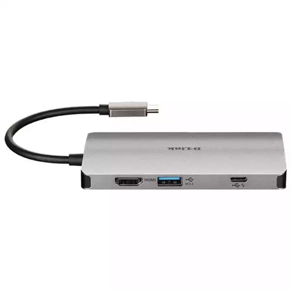 USB HUB DLink DUB-M810 USB-C HDMI 4K/USB A 3.0x3/RJ45/SD-microSD Slika 3
