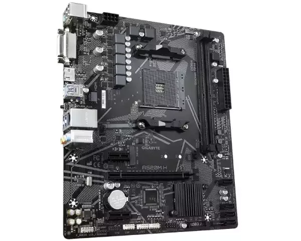 Matična ploča AM4 Gigabyte A520M H RGB  DVI/HDMI/M.2 Slika 2