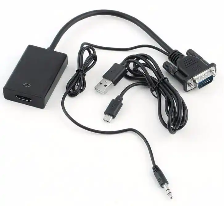 Adapter konverter VGA na HDMI + AUX 3.5mm Kettz Slika 1